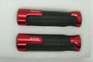 RED Non-slip Motorcycle 7/8" Hand Grips Handle Bar Rubber D1MX MOTO - Picture 1 of 6
