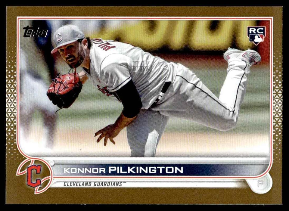 2022 Topps Update Gold Konnor Pilkington 0291/2022 Cleveland Guardians #US304 . - Image 1 of 2
