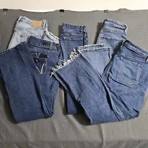 Reseller Blue Jean Lot Of 5 Various Brands And Sizes - Picture 1 of 11