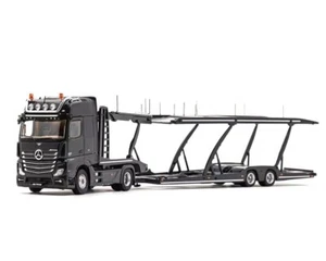 GCD MERCEDES BENZ AMG ACTROS TRANSPORTER 1/64 BLACK KS-069-403 - Picture 1 of 1
