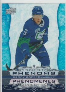 2020/2021 HOCKEY CARD TIM HORTONS BROCK BOESER CLEAR CUP PHENOMS CC-9 - Imagen 1 de 1