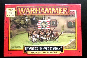 Fuera de existencia Ciudadela / Warhammer Empire Tilean Dogs Of War Leopold's Leopard Company Nuevo en caja - Imagen 1 de 2