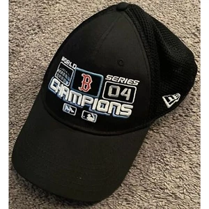 New Era MLB Auténtico Boston Red Sox 2004 Serie Mundial Campeones Sombrero Ajustado OSFA - Imagen 1 de 6