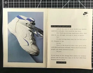 1992 Nike Air Elite Performance Aerobicschuh 2-seitig Vintage Print Ad - Bild 1 von 1