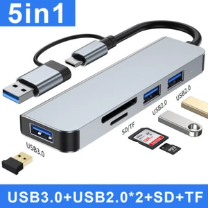 4 in 1 USB / Type C To USB Adapter Hub For PC Cell Phone Notebook Laptop Tablet - Picture 1 of 12