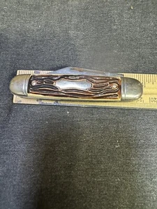 Stainless Colonial Prov USA Folding Scout Knife Vintage - Picture 1 of 7