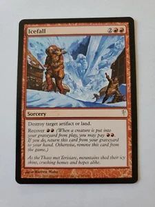 MTG Magic The Gathering Card Icefall Sorcery Red Coldsnap 2006 - Picture 1 of 2