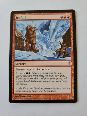 MTG Magic The Gathering Card Icefall Sorcery Red Coldsnap 2006 - Image 1 of 2