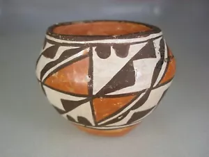 VECCHIA MINIATURA ACOMA POLICROMA OLLA POTTERY - Foto 1 di 4