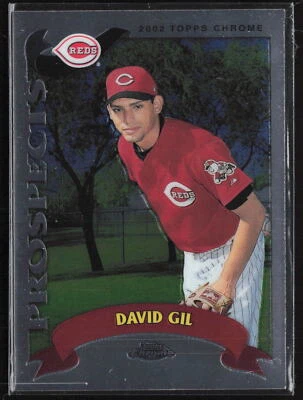 2002 Topps Traded & Rookies #T173 David Gil     Rookie Cincinnati Reds Card - Image 1 of 2