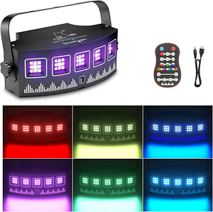 Mini Strobe Party Light,  45 Leds DJ Projector Lights Sound Activated with Remot