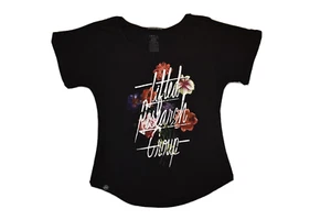 LRG Lifted Research Group Juniors Floral Print Grass Roots Black Shirt NWT S - Picture 1 of 6
