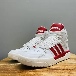 Adidas Entrap Mid EG4310 Men’s Athletic Shoes Sneakers White/Red Size 8 - Picture 1 of 11