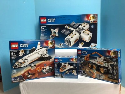 Lego City Space Sets #60224, #60225, #60226, #60227 w/Figurines - Image 1 of 4