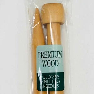 Clover 40cm #17 (12.75mm) Premium Wood Knitting Needles (Art. 3019) - Imagen 1 de 1