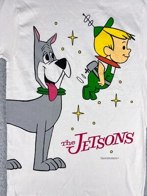 Hanes Shirt Womens Small White 1990 Wrap Around Art The Jetsons Vintage Cotton - Image 1 of 4