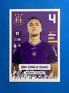Sticker Panini Pro League 2024-25 2025 n. 5 Jan-Carlo Simic (Anderlecht) - Imagen 1 de 1