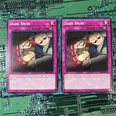Dark Bribe - SR05-EN036 - Common 1st Edition Wave of Light Yugioh Card 2 - Image 1 of 4