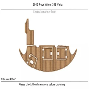 2012 Four Winns 348 Vista swim platform 1/4" 6mm EVA Foam teak Floor - Picture 1 of 19