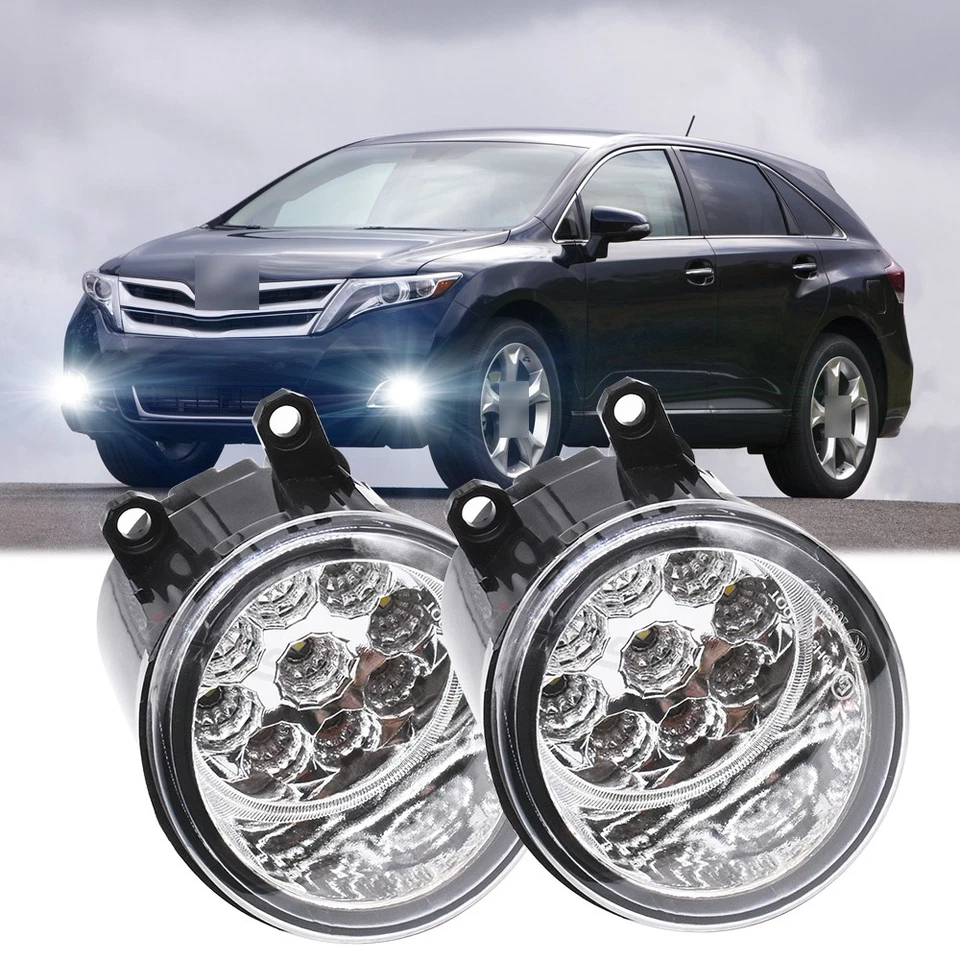 PARA TOYOTA VENZA 2009-2014 Par de lentes transparentes parachoques luz antiniebla repuesto Foto 1 de 4