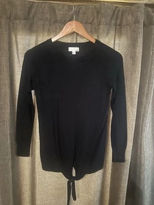 14th & Union Damen Viskose Pullover Small S Schleife schwarz bequem - Bild 1 von 4