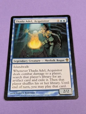 MTG Magic: Worldwake: Thada Adel, Acquisitor #40/145 Rare - LP - Image 1 of 2
