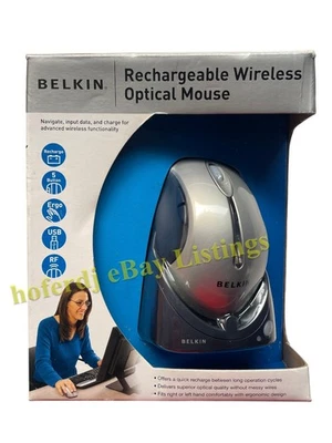 Belkin Rechargeable Wireless Optical Mouse F8E845 New in Box - Image 1 of 4