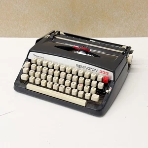1970s Sperry Rand Remington 333 Manual Typewriter in Working Condition With Case - Picture 1 of 5