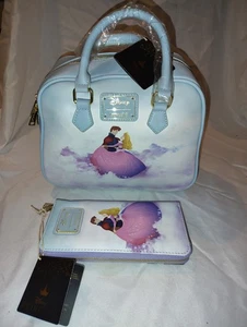 Loungefly Disney Sleeping Beauty Castle Zip Wallet & Cross Body Purse New NWT - Picture 1 of 14