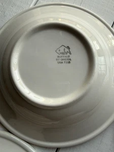 4 Vtg 711B Buffalo Oneida 8.5" Bowl USA 1960s Rolled Edge Set EUC Resturantware - Picture 1 of 7