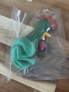 "Figura de marioneta de dedo de gallo Kelloggs Corny Cornelius de colección copos de maíz 3,75""" - Imagen 1 de 6