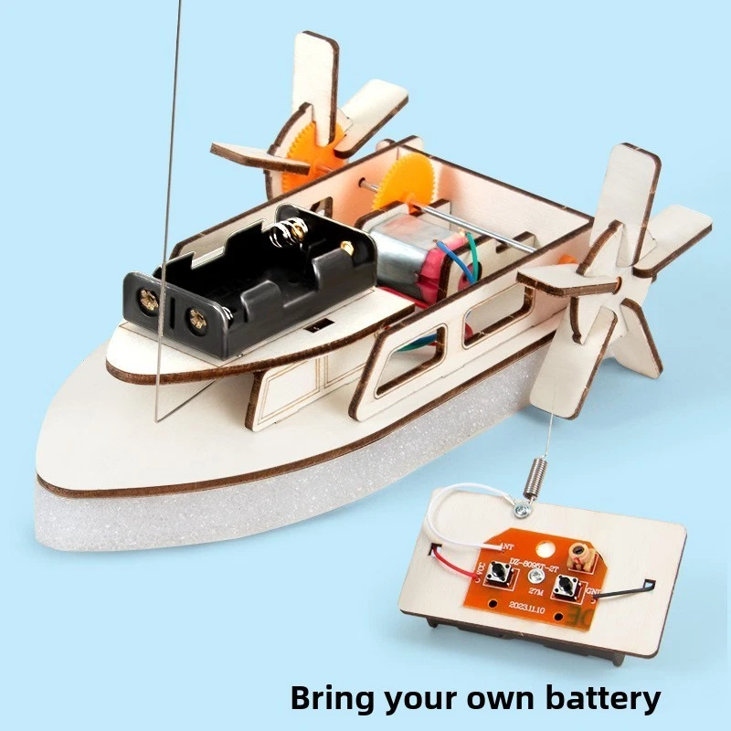 Kit Materiale Esperimento Scienza per Bambini con Telecomando Barca Fai da Te Stelo - Immagine 1 di 1
