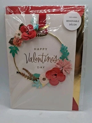  Hallmark Signature Card High Quality Valentine Day Removable Decor Red - Image 1 of 2