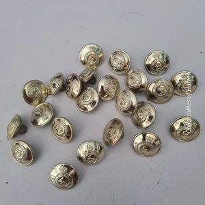 24x Original British Army Royal Regiment of Fusiliers Stay Brite Buttons firmin - Picture 1 of 5