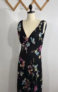 Abito vintage anni 90 pastello acquerello chiffon M/L - Foto 1 di 10