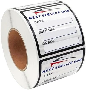 600 pegatinas para el cambio de aceite y recordatorios del próximo servicio - Bild 1 von 6