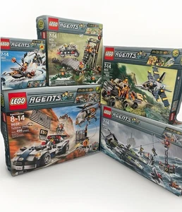 Lego 8634 Agents Turbocar Chase Mission 5 + 8630 8631 8632 8633 Gators Complete - Picture 1 of 24