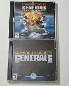 Command & Conquer Generals + Zero Hour Expansion Pack 2 Disk Set EA Games - Picture 1 of 11