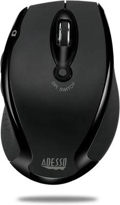 Black iMouse M20B Wireless Ergonomic Optical Mouse for PC Laptop Computer - Image 1 of 4