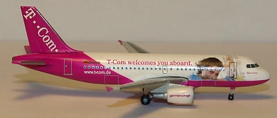  Herpa Wings 1:500 Germanwings Airbus A319 T-Com prod id 509688 released 2007 - Image 1 of 3