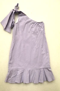 LITTLE OLIN GIRL'S SIZE 10 Y ONE SHOULDER RUFFLE DRESS LAVENDAR LIGHT PURPLE NEW - Picture 1 of 7
