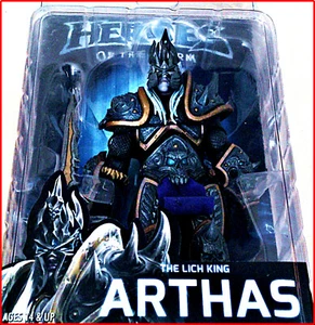 EMBALAJE ORIGINAL WOW HEROES OF STORM -ARTHAS -THE LICH KING - NECA/BLIZZARD WARCRAFT - Imagen 1 de 3