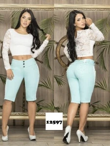 Capri Short Corto Colombian Shorts Bermuda Buttlift Levantacola PushUp 12597 - Bild 1 von 4