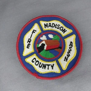 Madison County IA Iowa Fire Assn Dept. 4" Patch Covered Bridge - Picture 1 of 2