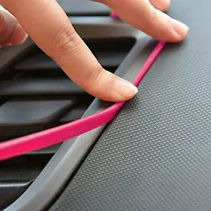 Accesorios para decoración de interiores de automóviles 5M con borde rosa panel de puerta hueca línea de moldeo - Imagen 1 de 15