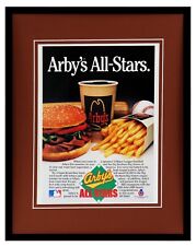 1986 Arby's / Baseball Framed 11x14 ORIGINAL Vintage Advertisement 