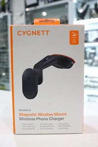 Cygnett MagHold Magnetic Window Mount Wireless Phone Charger - Picture 1 of 6