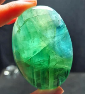 TOP 147G Pulido Natural Fluorita Cuarzo Cristal Muestra Curación YU570 - Imagen 1 de 12