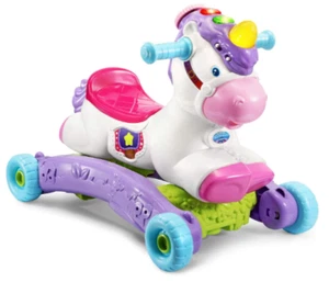 Learning Unicorn Ride On Toy Rocker Rider Toys Prance Rock Play Songs Melodies - Picture 1 of 8