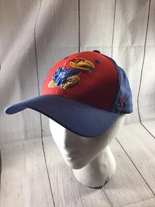 Kansas Jayhawks Zephyr NCAA Blue Red M/L Fitted Hat  - Picture 1 of 17